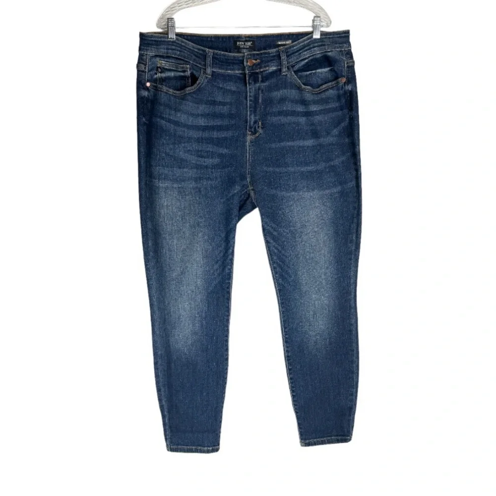 Judy Blue Skinny Fit Jeans Sz 20W Dark Wash Stretch